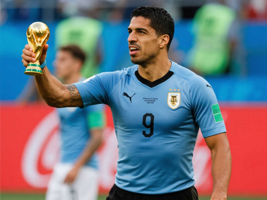 苏亚雷斯四度征战世界杯，始终与大力神杯无缘