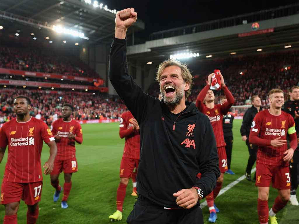克洛普缔造历史：利物浦英超主场24连胜刷新英格兰顶级联赛纪录